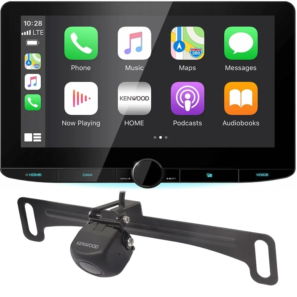 Kenwood DMX1037S 10.1" Receiver + 195° Backup Camera Touchscreen