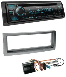Kenwood Bluetooth USB CD MP3 DAB Autoradio für Citroen C5 Peugeot 407 ab 04 grau