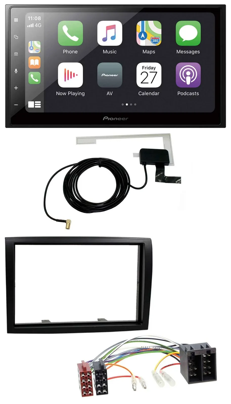 Автомагнитола для Fiat Ducato/Citroen Jumper/Peugeot Pioneer 2DIN, Bluetooth, DAB, USB, MP3