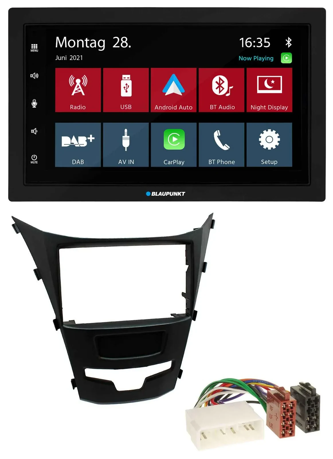 Автомагнитола Blaupunkt 2DIN, MP3, Bluetooth, DAB, USB, для SsangYong Korando (с 2013)