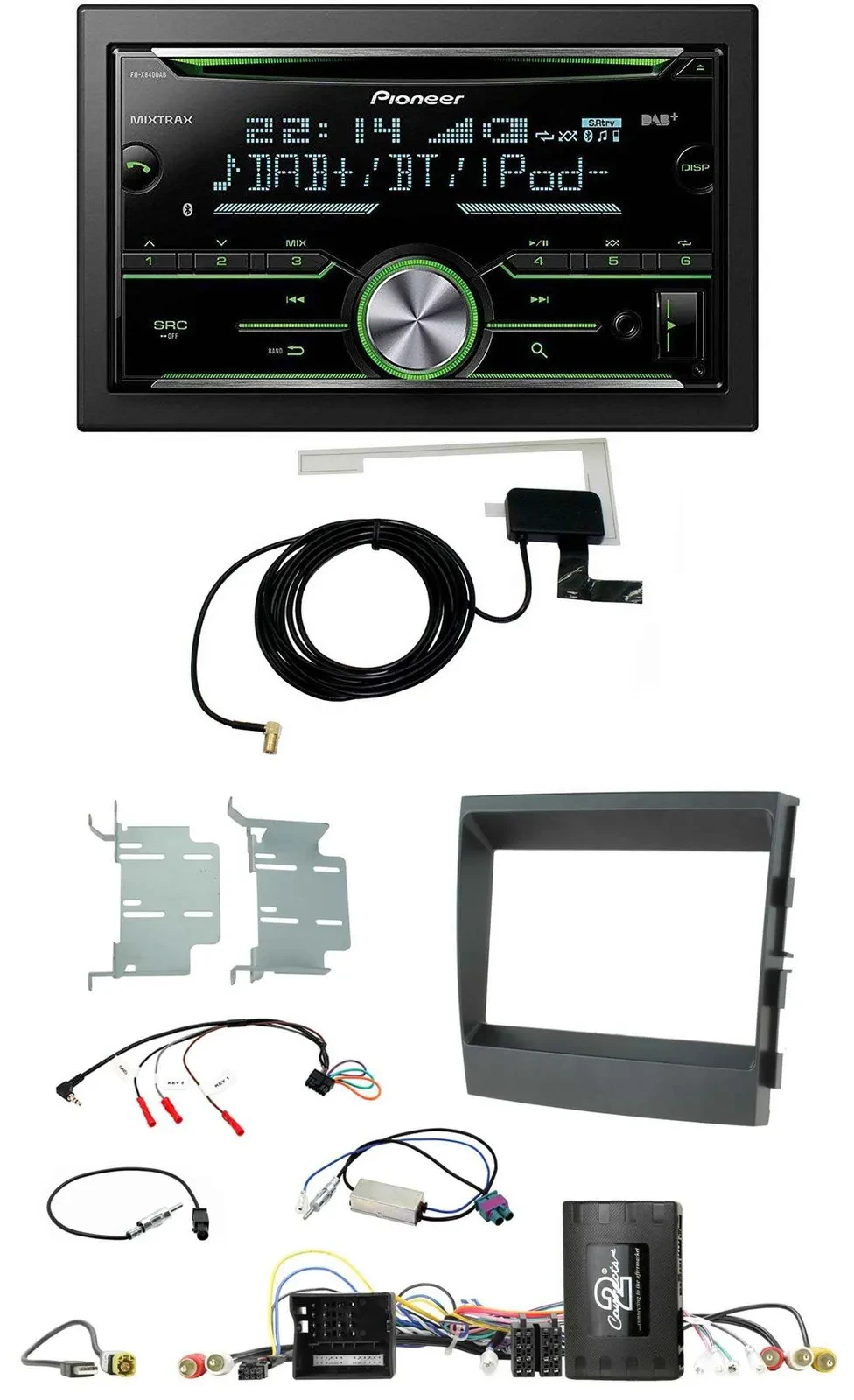 Pioneer CD USB Lenkrad Bluetooth 2DIN DAB Autoradio für Porsche Panamera 09-16 I