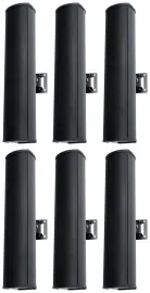 (6) Rockville WET ARRAY 4 Black Line Array Speakers For church/School/Auditorium