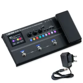 Boss GX-1 Effektgerät Multieffekt-Pedal für Gitarre mit keepdrum Netzteil
