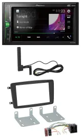 Pioneer MP3 DAB AUX 2DIN Bluetooth Autoradio für Mercedes C-Klasse CLK Viano Vit