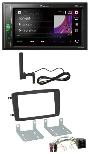 Pioneer MP3 DAB AUX 2DIN Bluetooth Autoradio für Mercedes C-Klasse CLK Viano Vit