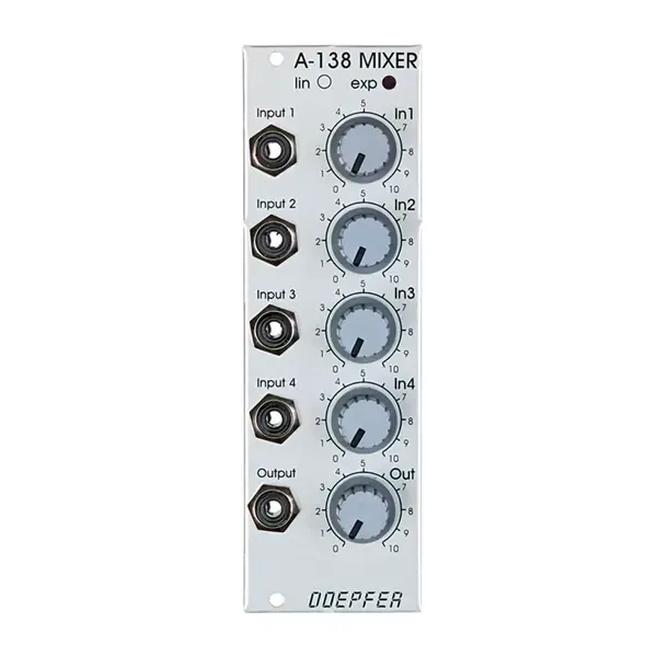 Модульный студийный синтезатор Doepfer A-138a Mixer linear - Mixer Modular Synthesizer