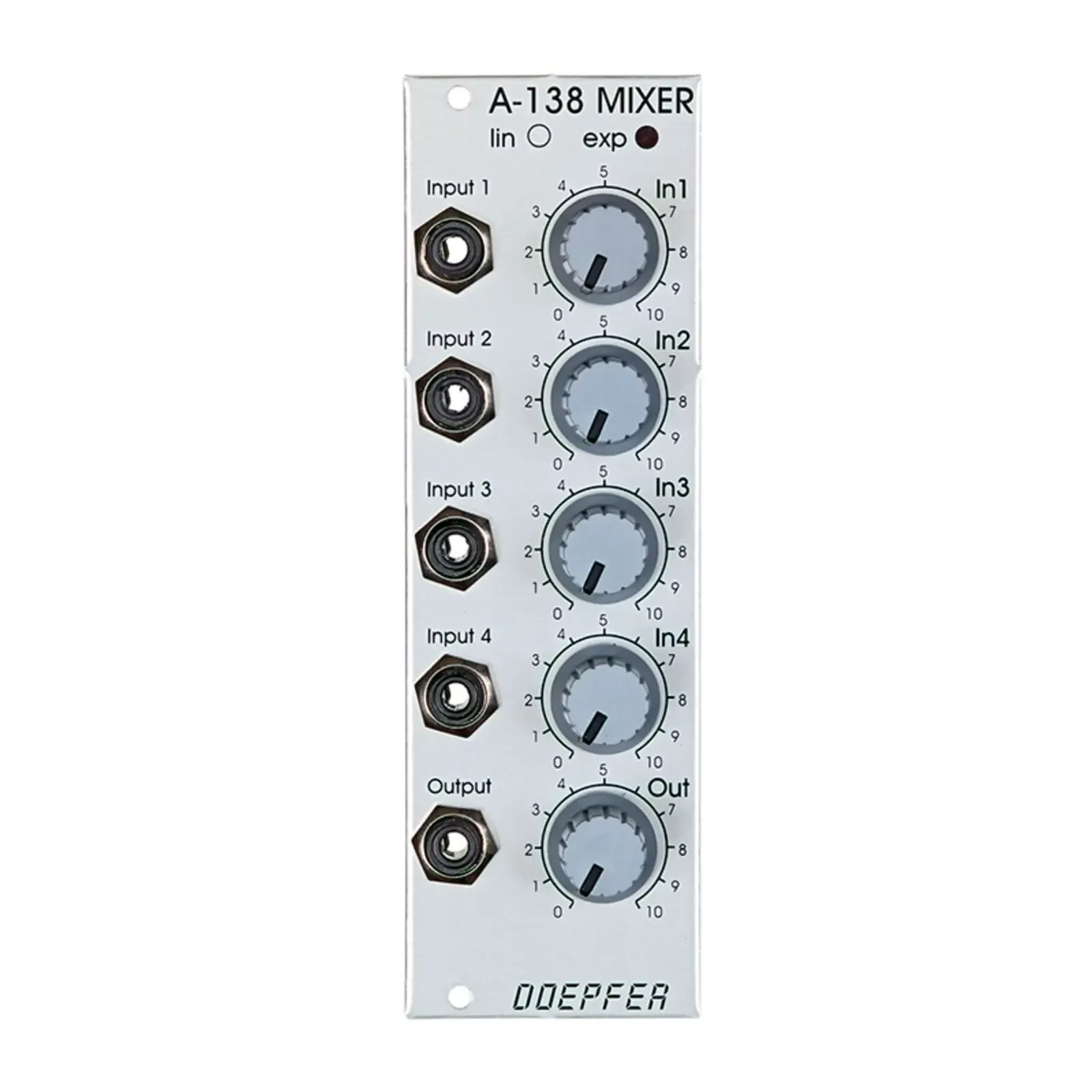 Модульный студийный синтезатор Doepfer A-138a Mixer linear - Mixer Modular Synthesizer