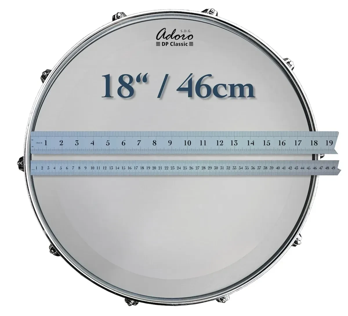 Пластик для барабана Adoro ADPC-CL-18 DP Classic Clear