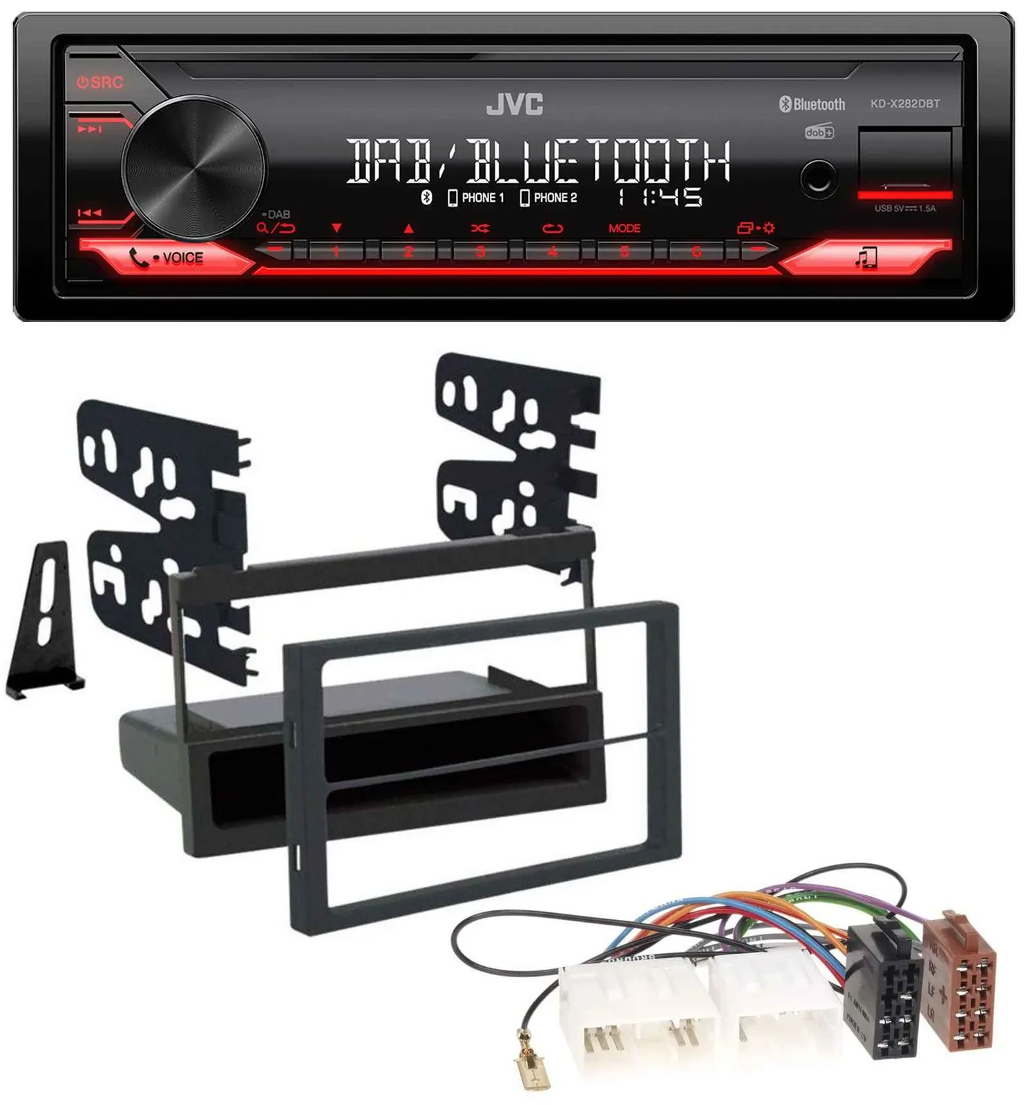 JVC Bluetooth USB DAB MP3 Autoradio für Mazda 626 (99-00) / MPV (96-99)
