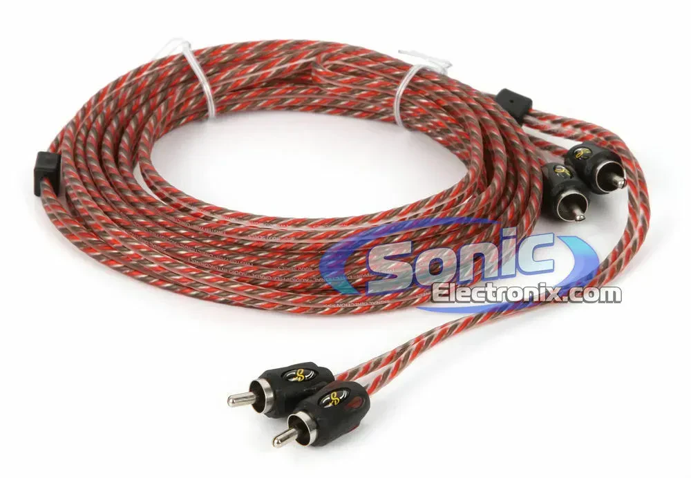 Коммутационный кабель Stinger SI4215 4000 Series, 15 ft, 2-канальный, RCA, OFC