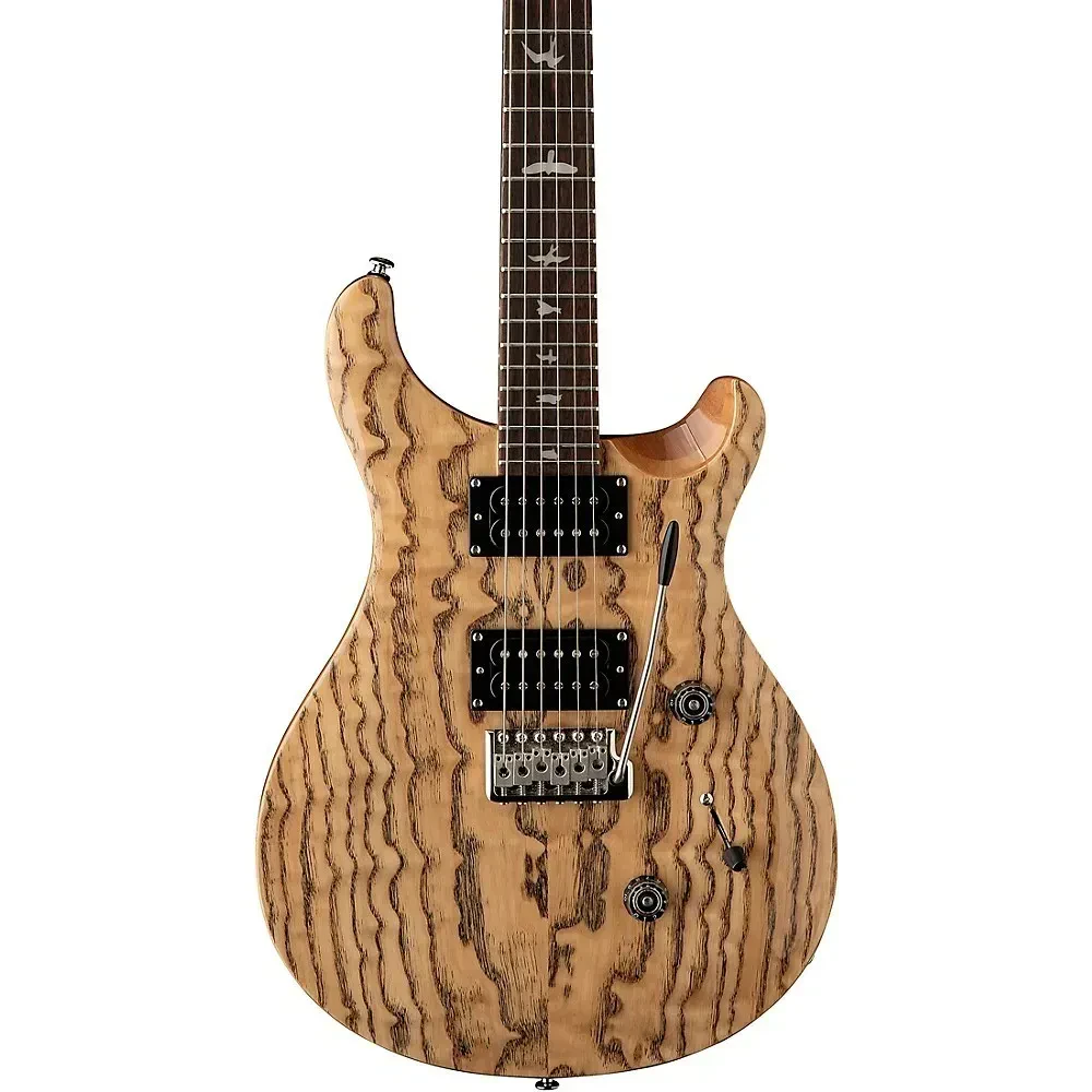 Электрогитара PRS SE Custom 24 Swamp Ash Burl Natural, HH, мензура 25", 24 лада, тремоло, с чехлом