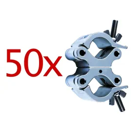 50er Set Swivel Coupler ST-506, 48-51mm, 500kg Tragkraft, Halterung für Licht-