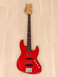 Бас-гитара Fender Pro Feel Jazz Bass JBR-800 Active JJ Red w/gigbag Japan 1988