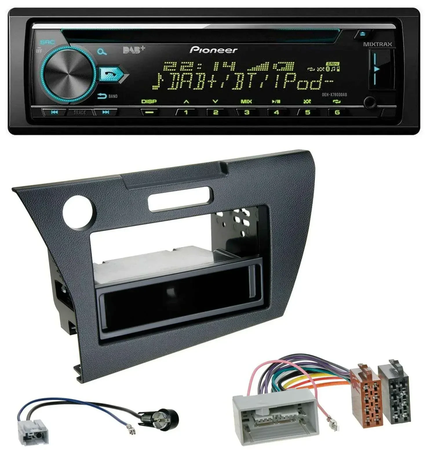 Pioneer DAB MP3 CD USB Bluetooth Autoradio für Honda CR-Z (ZF1, ab 2010)