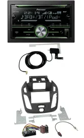 Pioneer CD USB MP3 Bluetooth 2DIN DAB Autoradio für Ford Transit 2012-2018 Displ