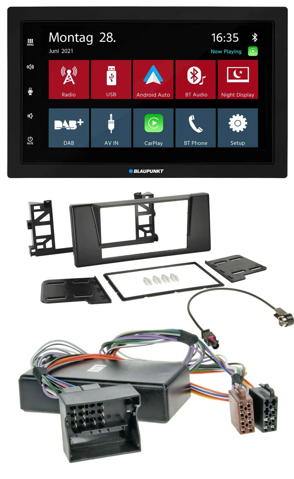 Blaupunkt MP3 Bluetooth DAB 2DIN USB Autoradio für BMW 5er E39 X5 E53 Aktivsyste