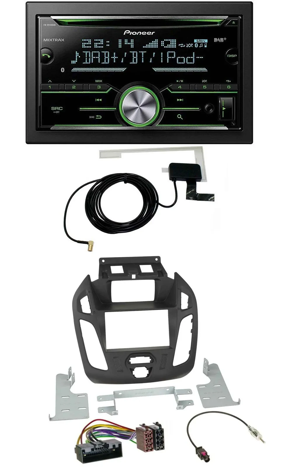 Pioneer CD USB MP3 Bluetooth 2DIN DAB Autoradio für Ford Transit 2012-2018 Displ