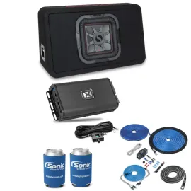 Сабвуфер пассивный Kicker TL7T82 (набор) с усилителем NVX и комплектом установки