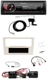 Автомагнитола для Opel Corsa D Pioneer CD DAB USB перламутрово-белый 2009–2014