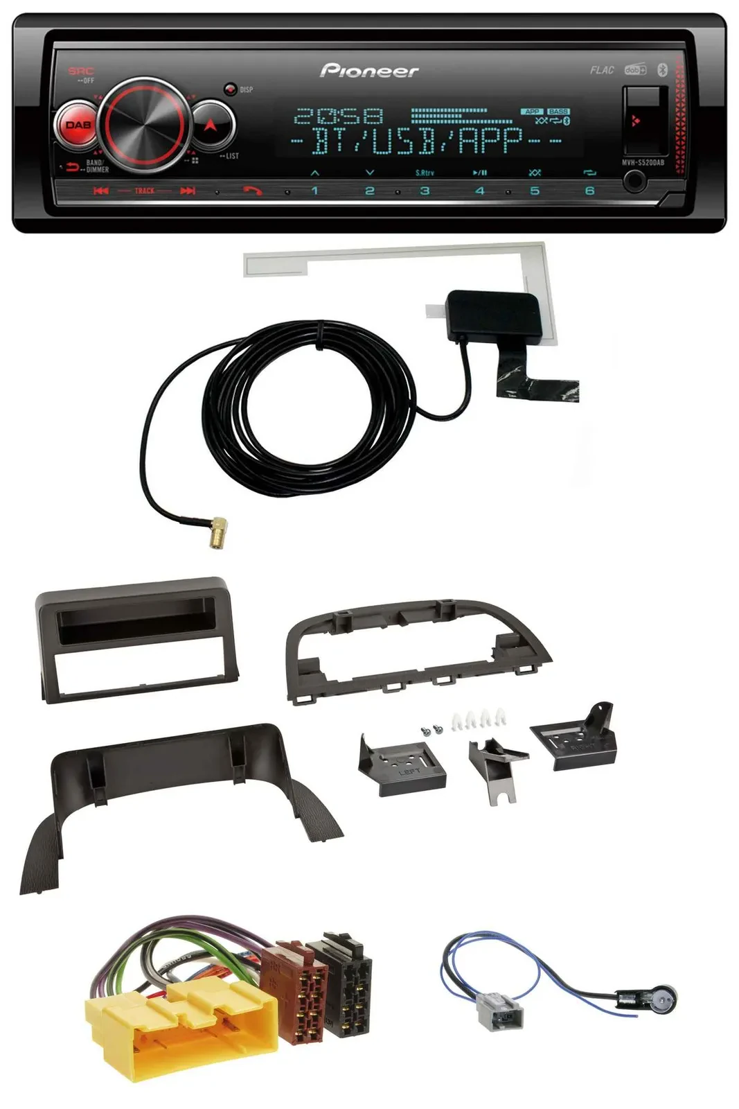 Автомагнитола для Mazda 3 (2013–2019) Pioneer Bluetooth, DAB, USB, MP3