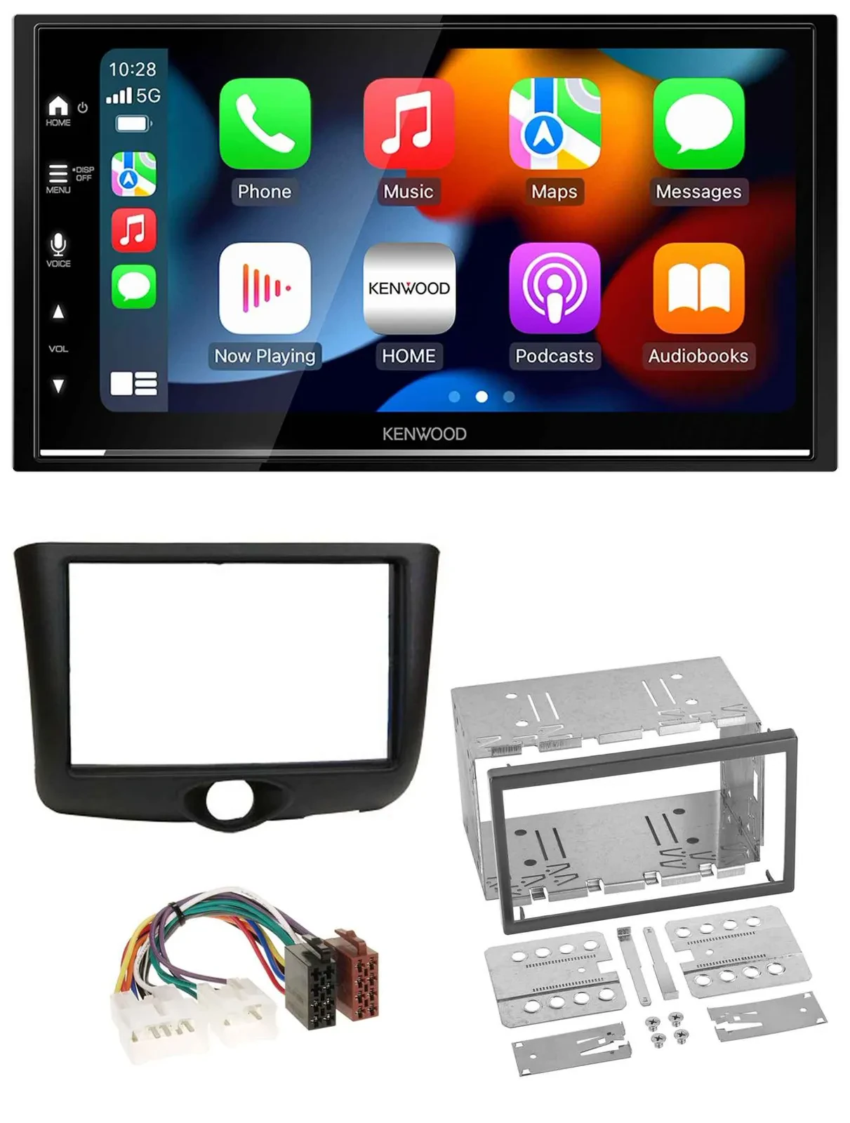 Kenwood DAB USB Bluetooth 2DIN MP3 Autoradio für Toyota Yaris (1999-2003)