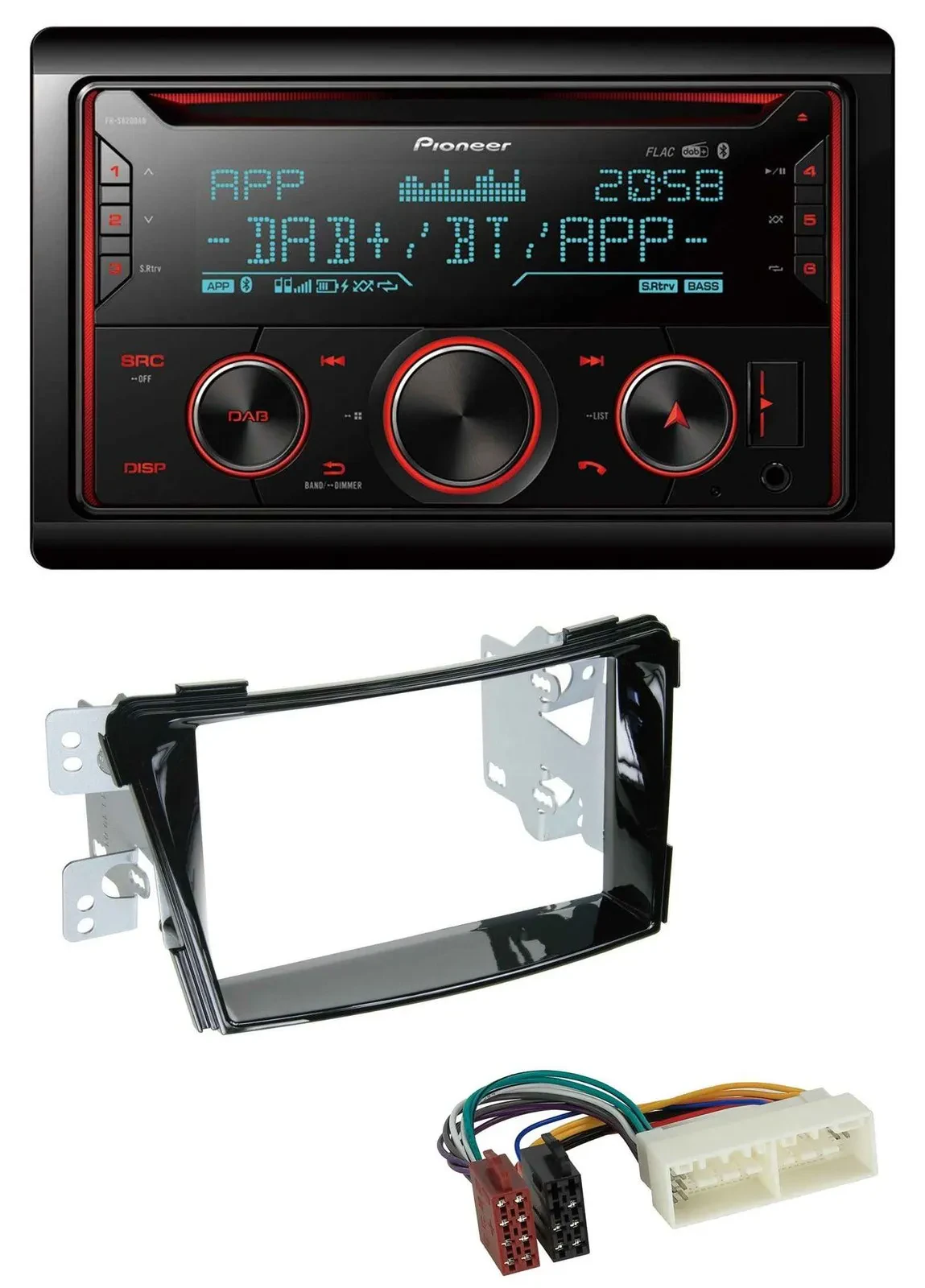 Автомагнитола для Hyundai i40 (2016+, Typ VF K) Pioneer 2DIN, DAB, Bluetooth, USB, CD