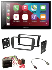 Pioneer USB MP3 DAB 2DIN Bluetooth Autoradio für Ford S-Max ab 2007 Mondeo schwa