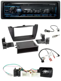 Автомагнитола для Hyundai ix35 (2010–2013) Alpine USB, Bluetooth, DAB, поддержка кнопок на руле, черный
