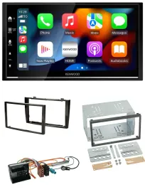 Kenwood DAB USB Bluetooth 2DIN MP3 Autoradio für Peugeot 308 2007-09 schwarz