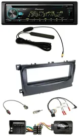 Pioneer CD MP3 Lenkrad DAB USB Autoradio für Ford Focus C-Max Galaxy ab 07 schwa