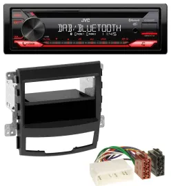 Автомагнитола для SsangYong Korando CK (2010–2013) JVC CD, DAB, USB, Bluetooth, MP3
