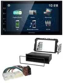 Kenwood 2DIN Bluetooth MP3 USB DAB Autoradio für Opel Vivaro (2011-2015)