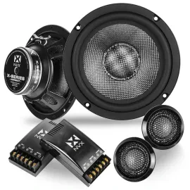 NVX XSP65KIT X-Series 250W 6.5" 2-Way Car Audio Speaker w/ Cones and Dome