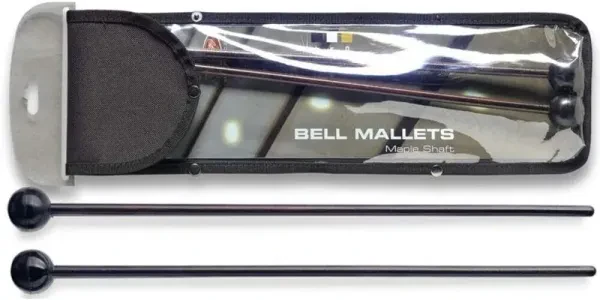 Pair of Stagg Soft Bell Set Mallets SMB-WR1 - Nylon Head and Maple Shaft +Bag