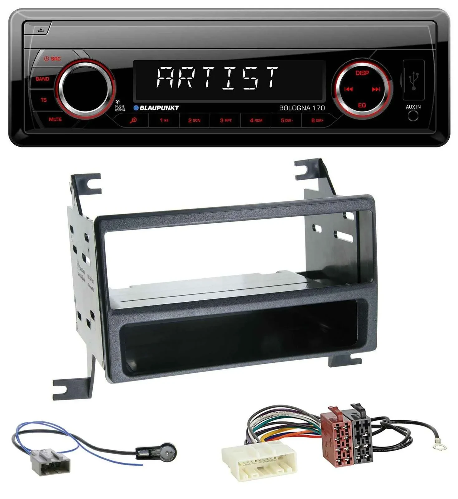 Автомагнитола Blaupunkt 1DIN, SD/USB, MP3, AUX для Nissan Juke (J15, 2010-2014)
