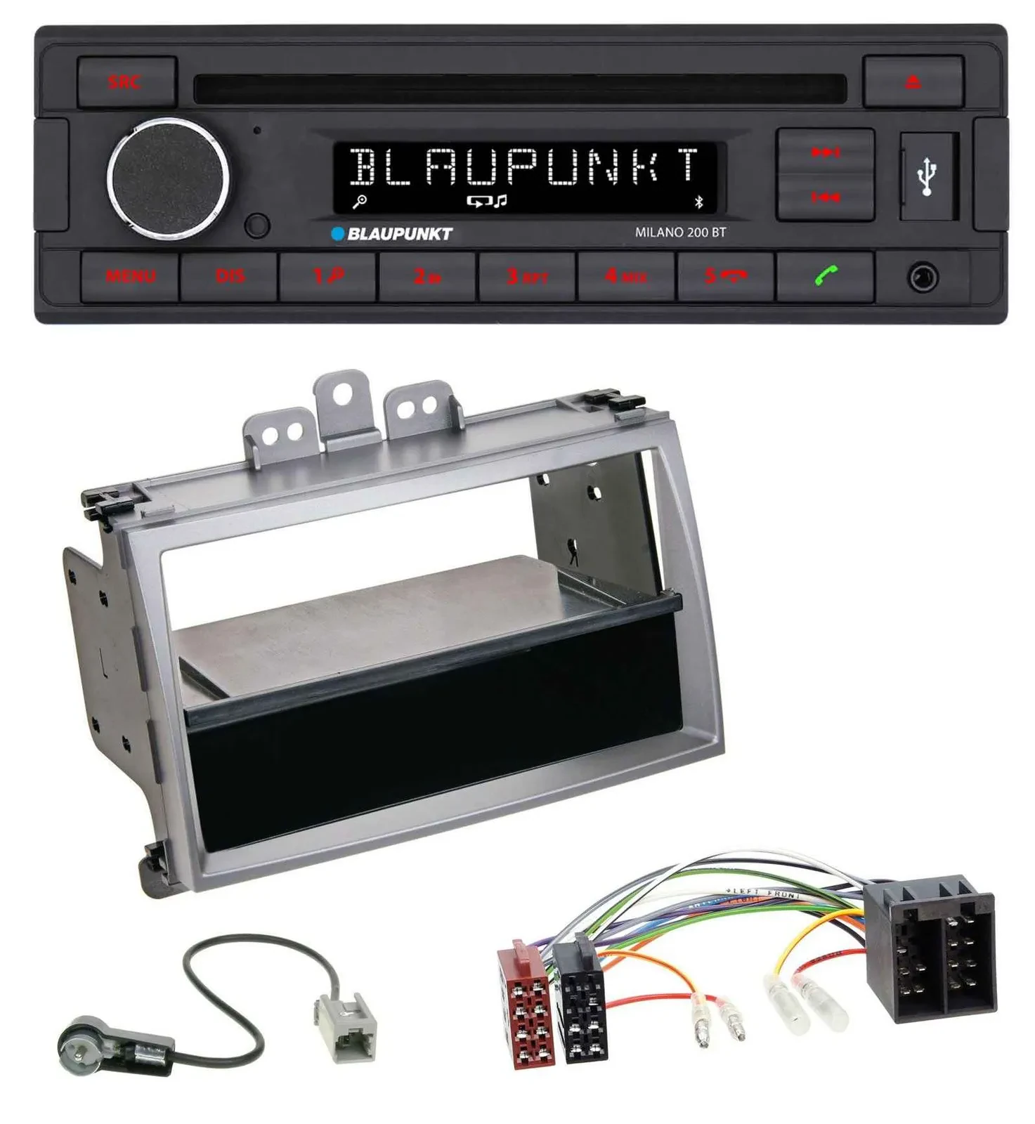Автомагнитола для Hyundai i20 (2008–2011) Blaupunkt CD/MP3, USB, Bluetooth, AUX с карманом