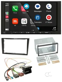 JBL USB 2DIN MP3 Bluetooth AUX Autoradio für Opel Astra H Corsa D Zafira B Klavi
