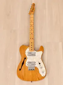 Электрогитара полуакустическая Fender Telecaster Thinline Semi-Hollow HH Natural w/case USA 1979