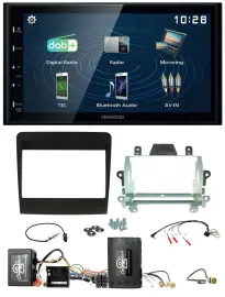 Kenwood 2DIN Bluetooth Lenkrad USB DAB Autoradio für Porsche 911 11-17 Soundsyst