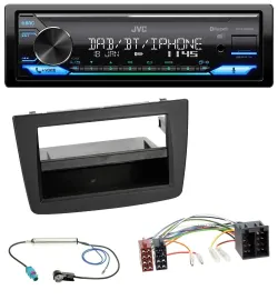 JVC Bluetooth DAB USB MP3 Autoradio für Alfa Romeo Mito 955 08-14 ISO schwarz