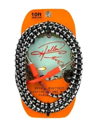 Кабель инструментальный Henry Heller HEB10-06 10' 1/4" Jack, черный/серебристый твид