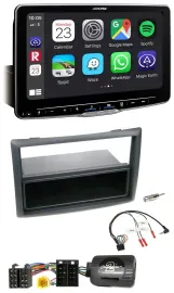 Alpine Bluetooth Lenkrad USB DAB Autoradio für Renault Megane 2007-2008 schwarz
