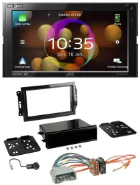 JVC DAB MP3 2DIN Bluetooth USB Autoradio für Chrysler 300C Dodge Caliber Jeep Co