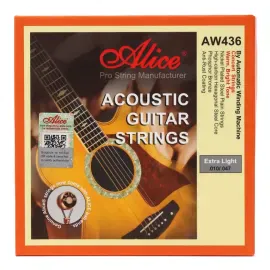 Струны для акустической гитары Alice AW436-XL Phosphor Bronze Coated 10-47