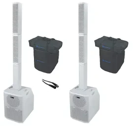 Активная колонная акустическая система Rockville TITAN ARRAY SYSTEM V2 белая (набор, пара), сабвуфер 2x10"