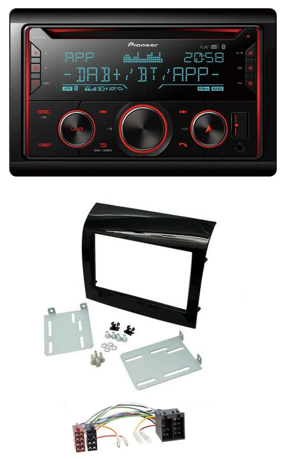 Pioneer 2DIN DAB MP3 Bluetooth USB CD Autoradio für Fiat Ducato 11-21 Peugeot Bo