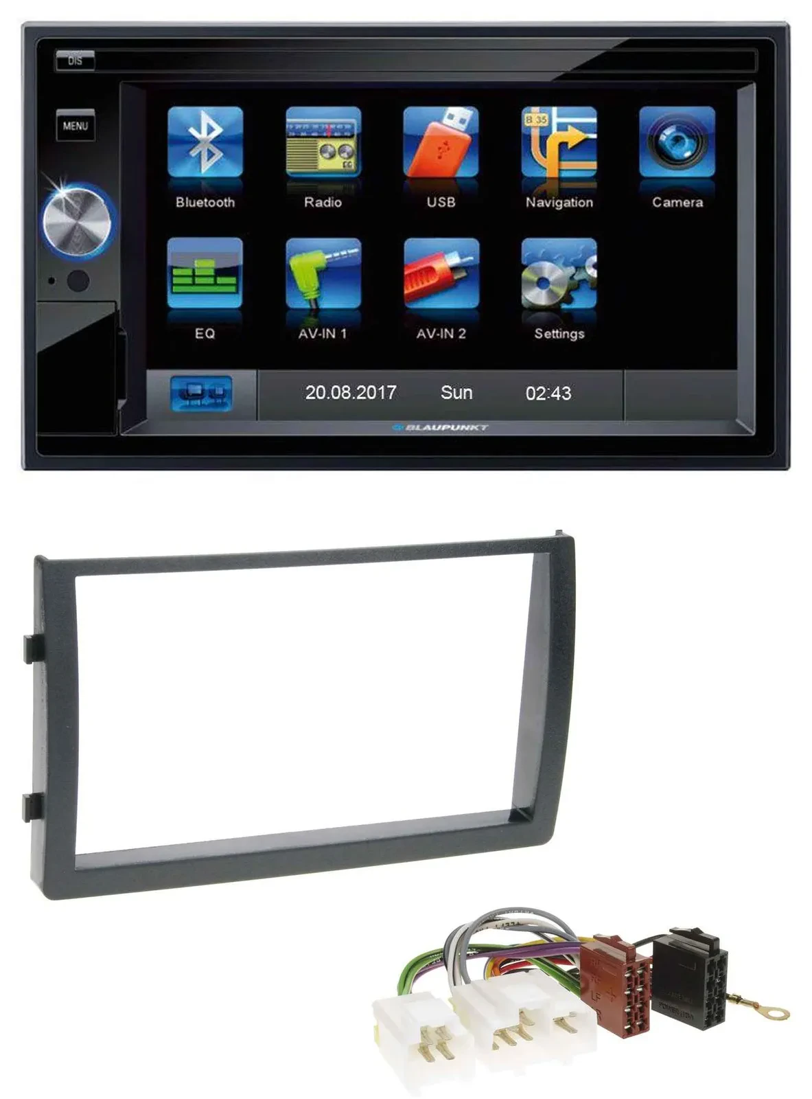 Blaupunkt SD Bluetooth 2DIN MP3 USB AUX Autoradio für Nissan Altima 2005-2006