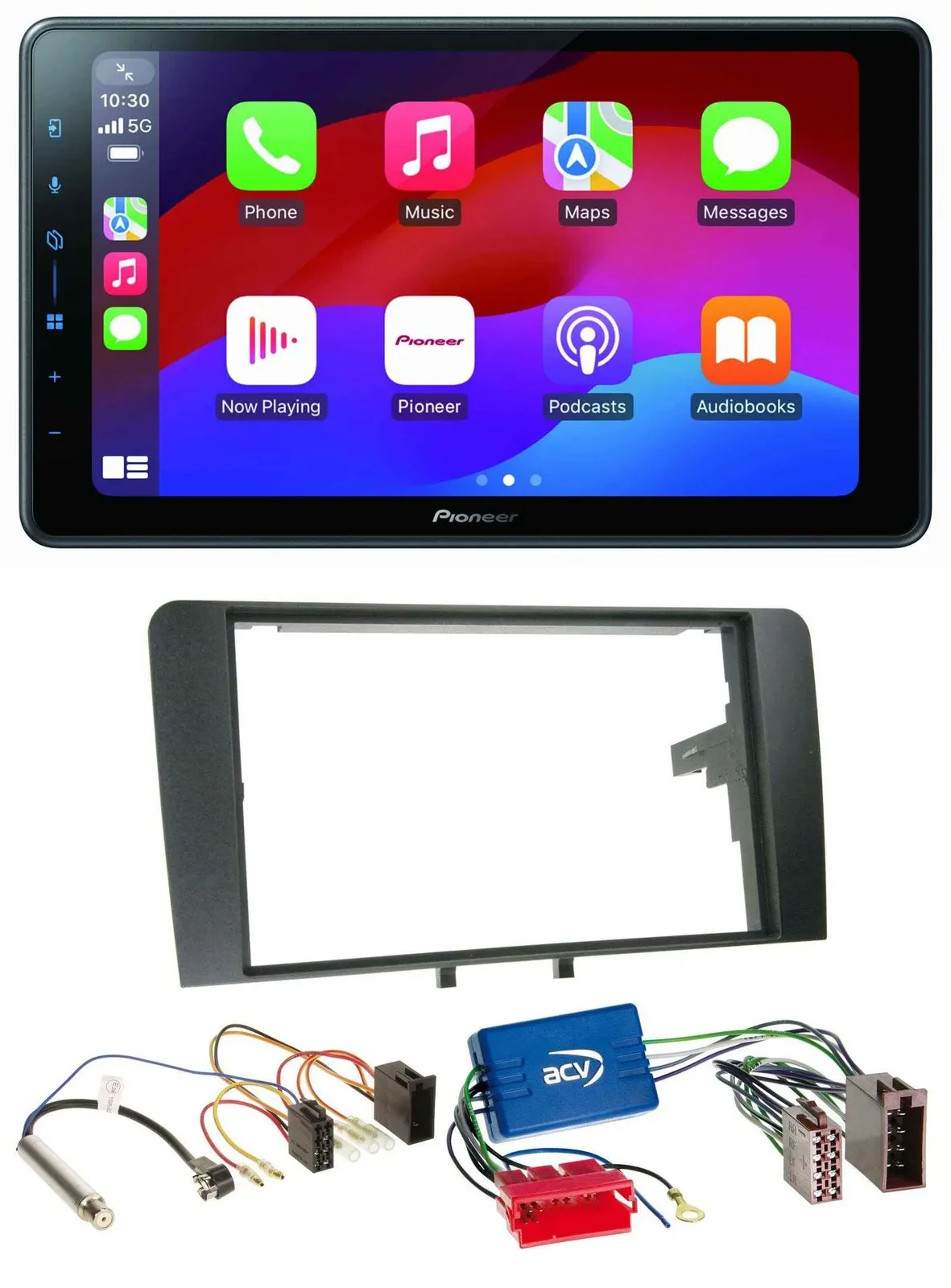 Pioneer Bluetooth 2DIN USB MP3 DAB Autoradio für Audi A3 8P 03-06 Aktivsystem IS