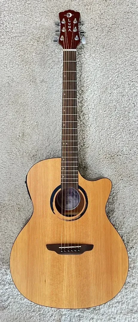 Luna WABI E GC WABI SABI Grand Concert Solid-Top Acoustic-Electric Guitar - DEMO