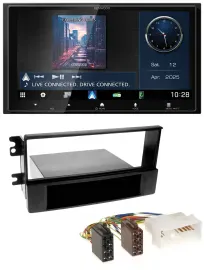 Kenwood Bluetooth 2DIN USB DAB MP3 Autoradio für Kia Sportage II 2005-2009